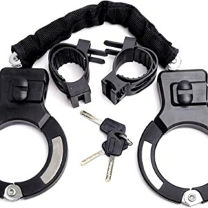 Clevarit E-Scooter-Schloss mit Halterung – Diebstahlschutz für E-Bikes/-Roller nach dem Handschellenprinzip – Sicher und geräuschlos fixiert…