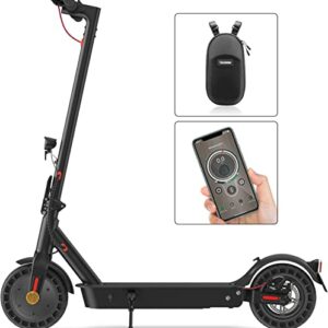 E Scooter mit Straßenzulassung, 40 km Reichweite, 10“ Wabenreifen ABE Elektroroller Belastung LED, 20km/h, Duales Bremssystem Luftreifen & Easy…