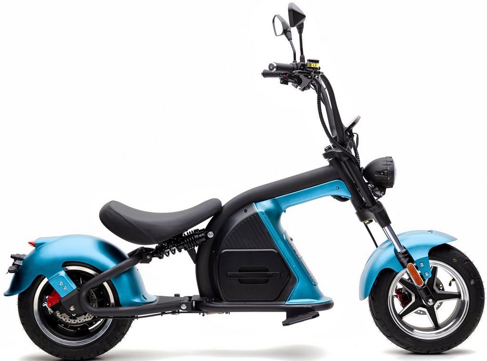 ➡️ECONELO E-Motorroller »CHOPPER PXD 8«, 2000 W, 45 km/h, Lenkrad  höhenverstellbar kaufen