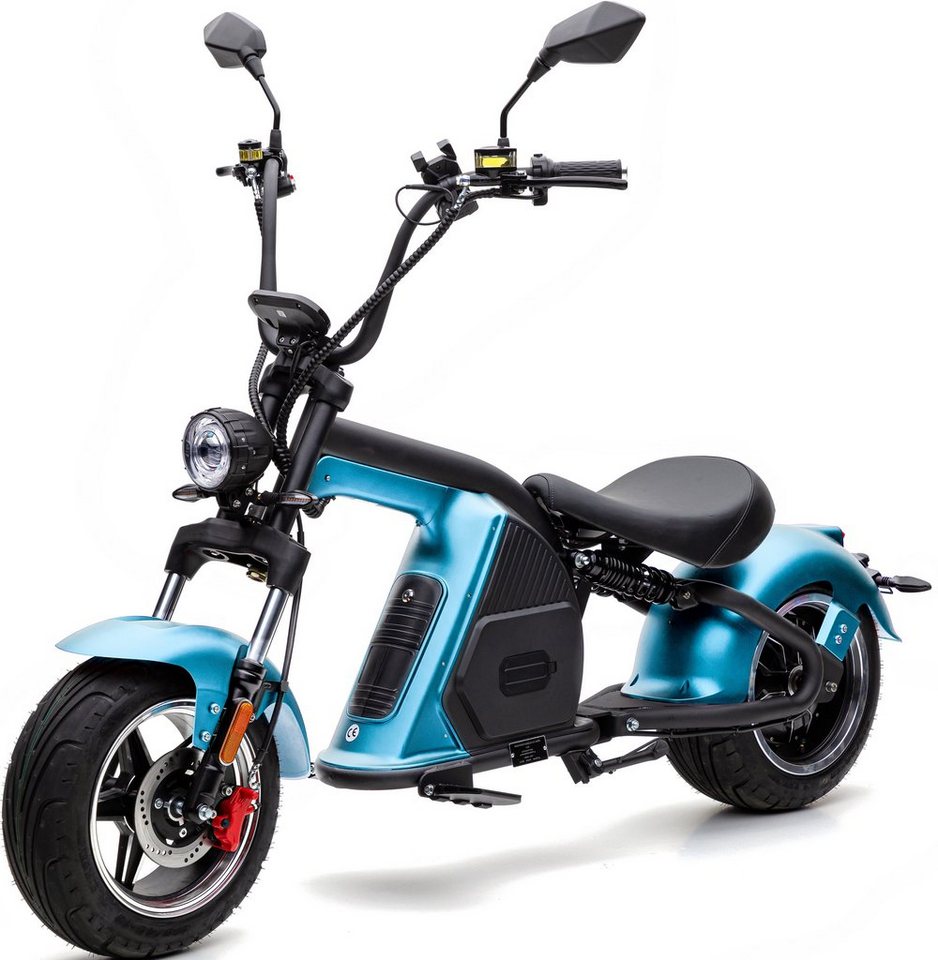 ➡️ECONELO E-Motorroller »CHOPPER PXD 8«, 2000 W, 45 km/h, Lenkrad  höhenverstellbar kaufen