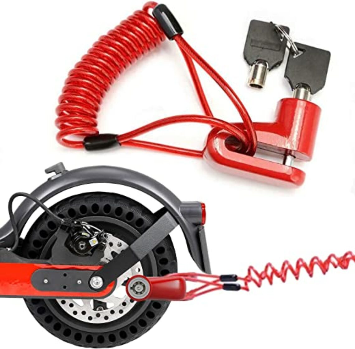 2 Stck Fahrradschloss Kinder Mit Zahlencode  Kombischloss Fr Roller &  Fahrrad Schwarz+Grn