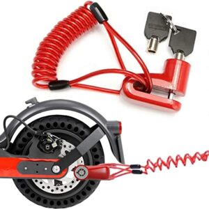 Fahrradschloss, E Scooter Schloss, Bremsscheibenschloss, für Xiaomi S1 / M365 / PRO, Roller Schloss mit Hlterung, für Elektroroller, Fahrrad, Räder…