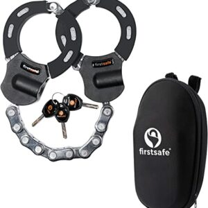 firstsafe E Scooter Schloss | Handschellenschloss für den E Scooter | schnittfest & mit Silikon | Schloss für E Scooter | Ideales Roller Schloss…