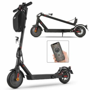 LETGOSPT E-Scooter »E Scooter mit Straßenzulassung ABE, Max 30km Reichweite Elektroroller«, 350,00 W, 20,00 km/h, Doppelte Stoßdämpfung, Faltbar…