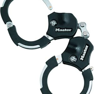 Master Lock Handschellenschloss – Ideal für Scooter Roller, Fahrrad, Kinderwagen, Schwarz, High-tech Abs Beschichtet