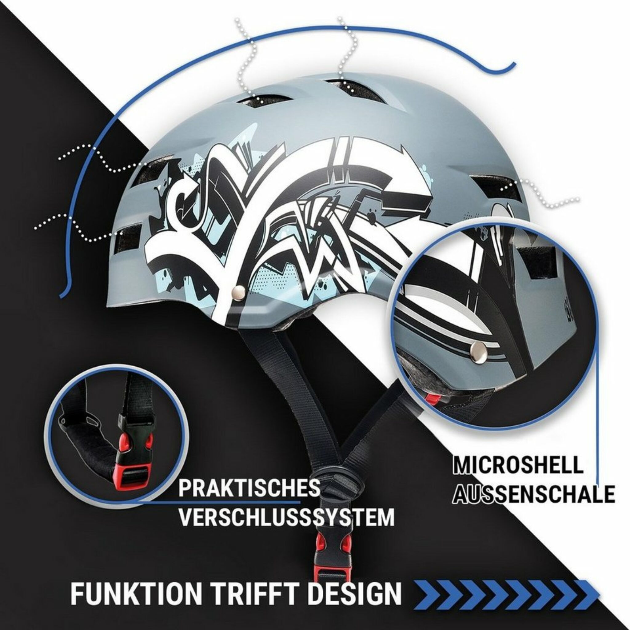 ️Skullcap Fahrradhelm »Skate- und Fahrradhelm Microshell EPS ...