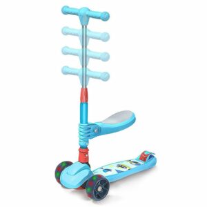 Arkmiido Elektro-Kinderroller »2 in 1 Kinderroller, LED-Blinkrad«, Belastbarkeit 60,00 kg, Scooter Laufrad für Kleinkinder Baby Kinder ab 3 bis 8…