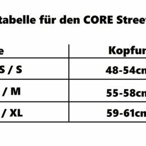 Core Action Sports Fahrradhelm »Core Street Stunt-Scooter Skate Helm Schwarz/Logo Weiß S/M (55-58cm)«