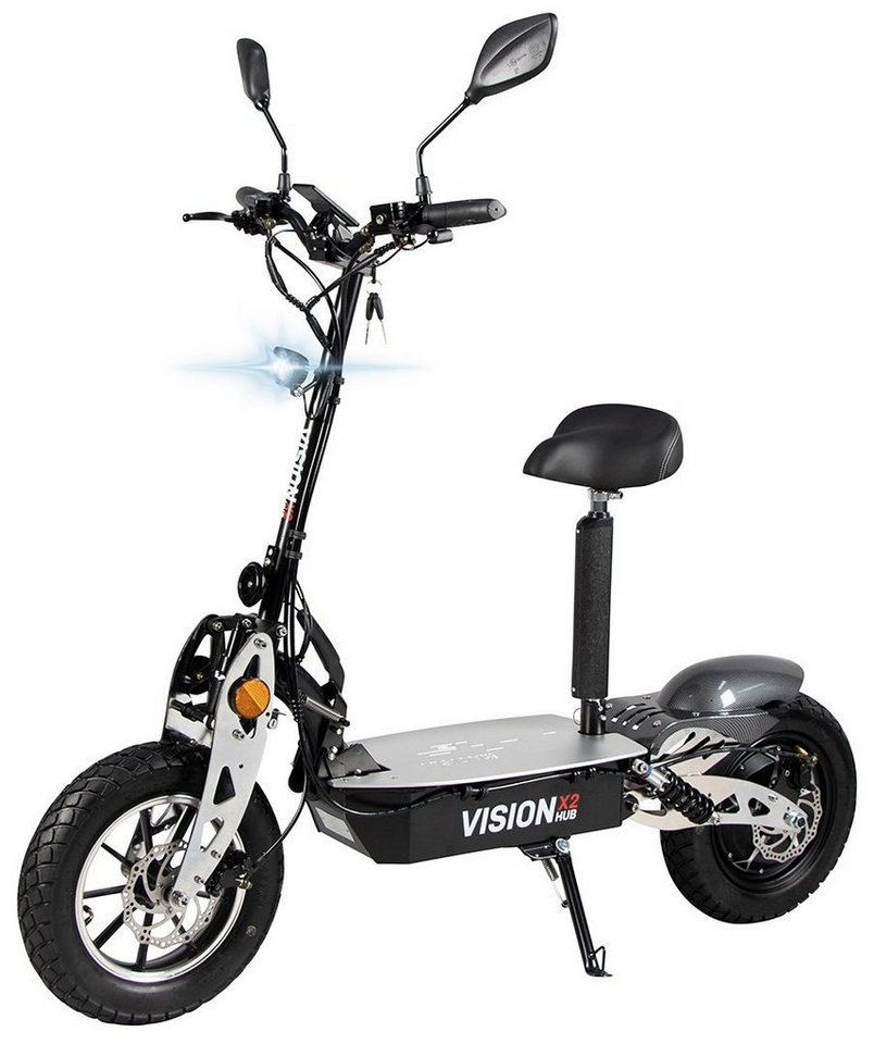 ➡️eFlux E-Scooter »Vision X2«, 45 km/h, Elektroroller - Zulassung - 45 km/h  - bis 50 km - 60 V - 20 Ah kaufen