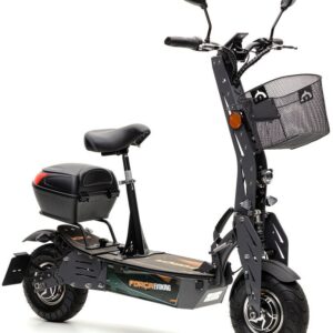 Forca E-Scooter »Evoking 45 km/h Safety (inkl. Blinker + Gepäck-Case)«, 45 km/h, 40 km
