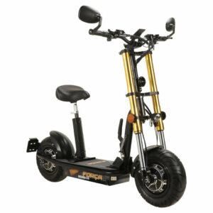 Forca E-Scooter »FORÇA Bossman-S III Allrad Elektro-Scooter EEC 45km/h Black-Gold«, 45,00 km/h, (Set), zugelassen laut StVZO