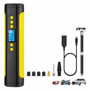 Fortunesn Akku-Luftpumpe »Elektrische Luftpumpe 200PA Tragbar Fahrradpumpe mit 6000mAh Akku LED-Licht Luftkompressor Reifenpumpe für E-Bike,…