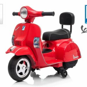 Kidix Elektro-Kindermotorrad »Lizenz Vespa PX 150 Roller Scooter 1x 18W 6V Kinder Motorrad mit Stützräder Elektro«