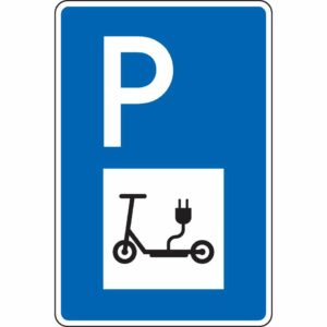 König Werbeanlagen Hinweisschild »Schild I Parkplatzschild E-Scooter, mit Symbol, Aluminium RA0, reflektierend, 600x900mm«