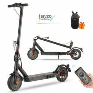LETGOSPT E-Scooter »E Scooter mit Straßenzulassung, 40 km Reichweite, 10“ Wabenreifen ABE«, 500,00 W, 20,00 km/h, LED Elektroroller, Duales…