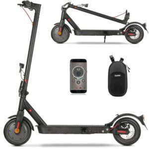 LETGOSPT E-Scooter »E-Scooter mit Straßenzulassung bis 120kg Erwachsene ABE Elektroroller«, Doppelte Stoßdämpfung 8,5 Zoll Wabenreifen…