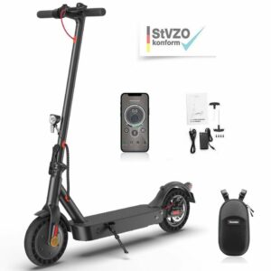 LETGOSPT E-Scooter »Elektro Scooter mit Straßenzulassung ABE 10 Zoll Wabenreifen E-Scooter«, 500,00 W, 20,00 km/h, 40km Reichweite Faltbarer…