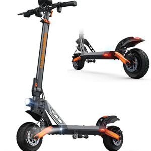 E Scooter Erwachsene, Elektroroller mit 48V 15Ah Batterie – 55 Km Reichweite, 9 Zoll Offroad Elektro Scooter, Faltbarer Elektro Roller mit…