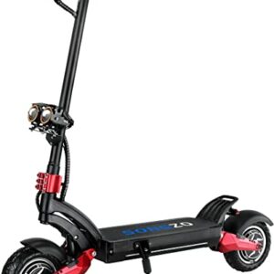 SONGZO Elektroroller Doppelmotor 10-Zoll-Elektroroller FüR Erwachsene 60V21AH Offroad-Elektroroller Faltbarer Elektroroller Mit Zwei Hydraulischen…