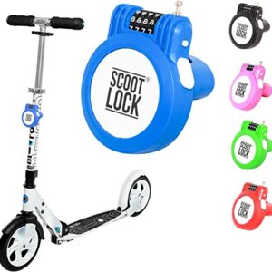 SCOOT LOCK Tragbares Kombinationsschloss für Roller und Fahrrad, neues verstärktes Fahrradschloss, Micro Trunki, Segway, Birdie, Ozbozz, EVO, Stoy…
