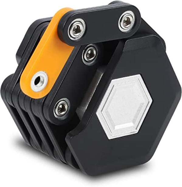 2022 Neu Faltschloss Fahrradschloss, Fahradschloß hohe sicherheit 85cm Lang, Fahrrad Faltschloss mit Halterung & 3 Schlüssel, E Scooter Schloss für…