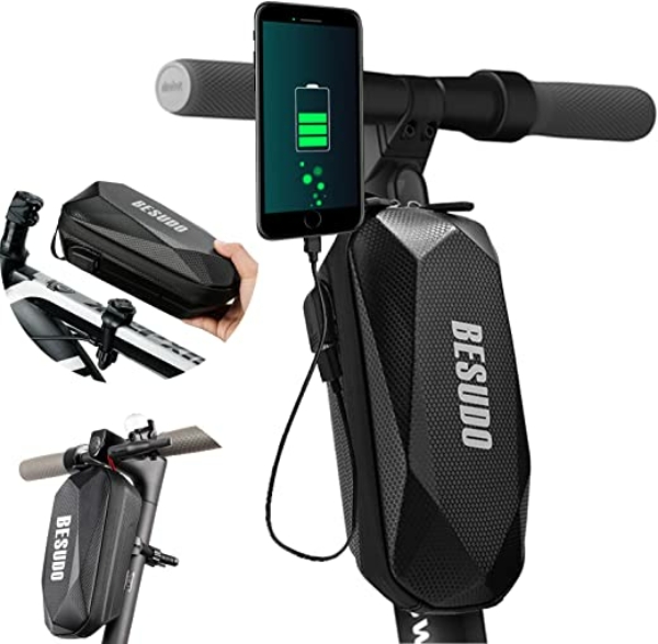 Besudo 2IN1 E Scooter Tasche und Fahrrad Rahmentasche 2L – wasserdichte Scooter Tasche für Xiaomi MI Mijia M365 Pro Sedway Ninebot – Scooter…