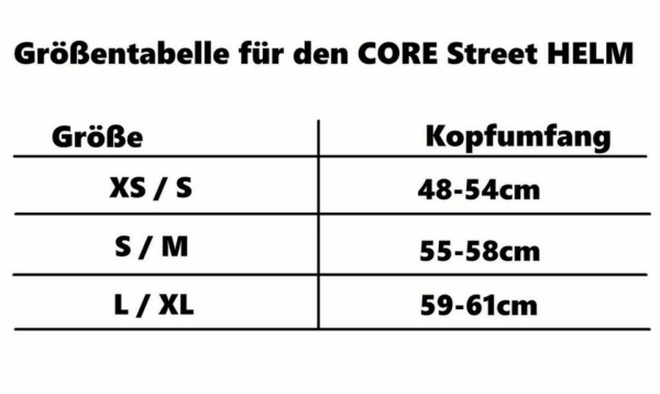 Core Action Sports Fahrradhelm »Core Street Stunt-Scooter Skate Helm Schwarz/Logo Weiß S/M (55-58cm)«