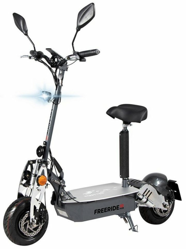 eFlux E-Scooter »Freeride X2«, 45,00 km/h, 45 km/h – Zulassung – klappbar – 55 km Reichw. – 60 Volt – 20 Ah