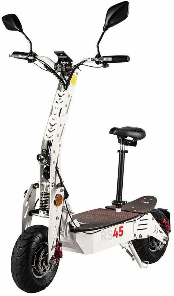 eFlux E-Scooter »RS45«, 45 km/h, Elektroroller – Zulassung – 30 km Reichw. – 48 Volt – 20 Ah