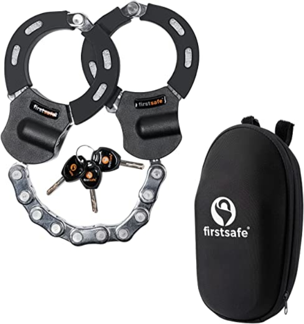firstsafe E Scooter Schloss | Handschellenschloss für den E Scooter | schnittfest & mit Silikon | Schloss für E Scooter | Ideales Roller Schloss…