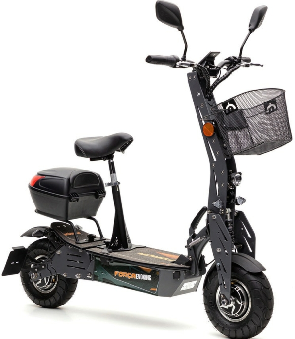 Forca E-Scooter »Evoking 20 km/h Safety Plus«, 20 km/h, 40 km, inkl. Blinker + Gepäck-Case + Lithium-Akku