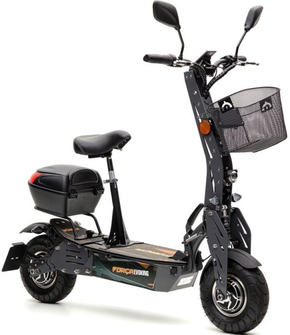 Forca E-Scooter »Evoking 45 km/h Safety (inkl. Blinker + Gepäck-Case)«, 45 km/h, 40 km