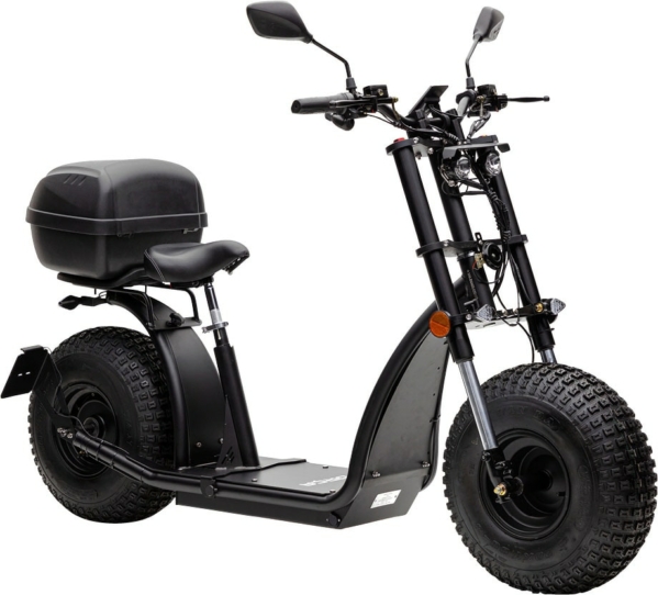 Forca E-Scooter »Knumo Duo 3000 Safety Plus 45 km/h«, 45 km/h, 30 km, inkl. Blinker + Gepcäck-Case + Lithium-Akku