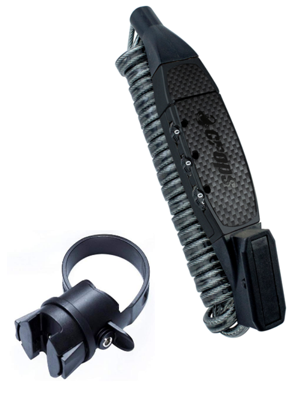 K3 BIRO Fahrradschloss, doppeltes Stahlkabel /12