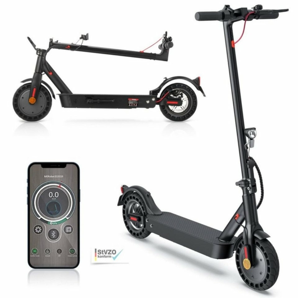 LETGOSPT E-Scooter »® 500W 10″ E9Max E-Scooter Mit Strassenzulassung (ABE,eKFV)«, Faltbarer Elektroroller für Erwachsene