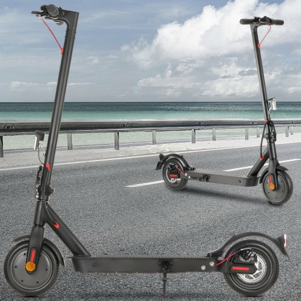 LETGOSPT E-Scooter »E-Scooter mit Straßenzulassung Elektro Scooter ABE Alu Elektroroller«, 350,00 W, 20,00 km/h, Faltbar Roller EScooter eKFV, 30km…