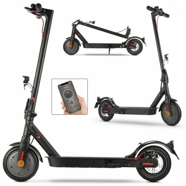 LETGOSPT E-Scooter »E-Scooter mit Straßenzulassung Elektro Scooter ABE Alu Elektroroller«, 350,00 W, 20,00 km/h, Faltbar EScooter eKFV Zulassung…