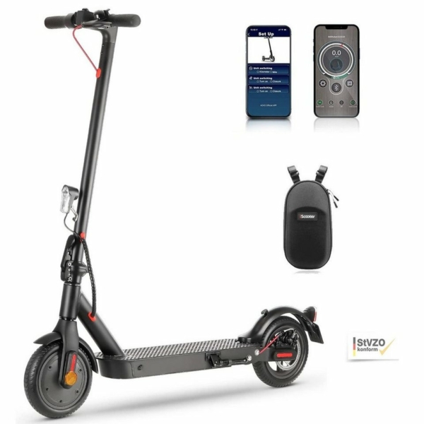 LETGOSPT E-Scooter »Faltbar E Scooter mit Straßenzulassung, ABE E-Scooter 40km Reichweite«, 500,00 W, 20,00 km/h, 10 Zoll Wabenreifen…