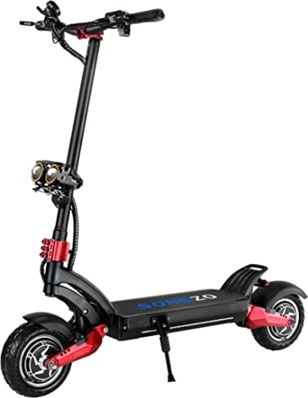 SONGZO Elektroroller Doppelmotor 10-Zoll-Elektroroller FüR Erwachsene 60V21AH Offroad-Elektroroller Faltbarer Elektroroller Mit Zwei Hydraulischen…